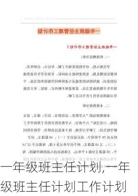 一年级班主任计划,一年级班主任计划工作计划-第3张图片-二喜范文网