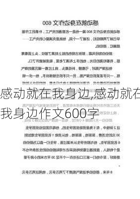 感动就在我身边,感动就在我身边作文600字-第2张图片-二喜范文网