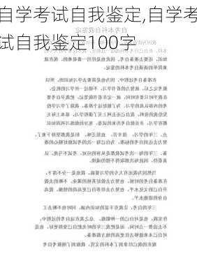 自学考试自我鉴定,自学考试自我鉴定100字-第2张图片-二喜范文网