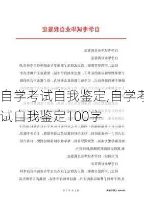 自学考试自我鉴定,自学考试自我鉴定100字-第3张图片-二喜范文网