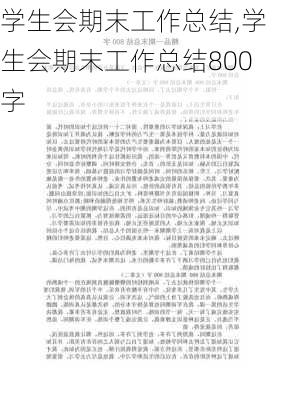 学生会期末工作总结,学生会期末工作总结800字-第2张图片-二喜范文网