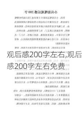 观后感200字左右,观后感200字左右免费-第2张图片-二喜范文网