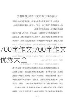 700字作文,700字作文优秀大全-第2张图片-二喜范文网