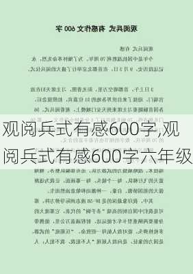 观阅兵式有感600字,观阅兵式有感600字六年级-第2张图片-二喜范文网