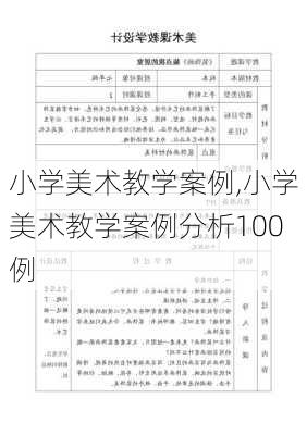 小学美术教学案例,小学美术教学案例分析100例-第3张图片-二喜范文网