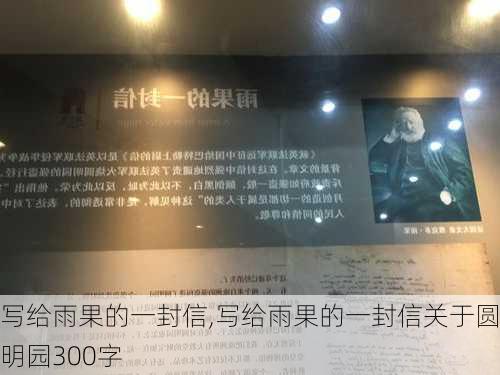 写给雨果的一封信,写给雨果的一封信关于圆明园300字-第1张图片-二喜范文网