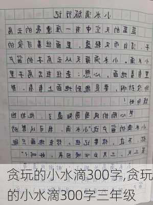 贪玩的小水滴300字,贪玩的小水滴300字三年级-第1张图片-二喜范文网