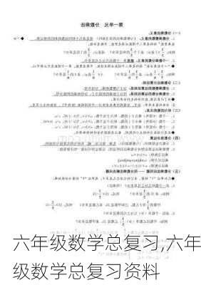 六年级数学总复习,六年级数学总复习资料-第3张图片-二喜范文网