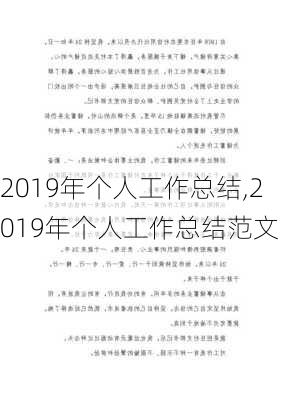 2019年个人工作总结,2019年个人工作总结范文-第3张图片-二喜范文网