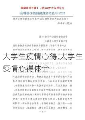 大学生疫情心得,大学生疫情心得体会-第3张图片-二喜范文网