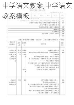 中学语文教案,中学语文教案模板-第2张图片-二喜范文网