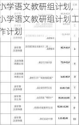 小学语文教研组计划,小学语文教研组计划工作计划-第2张图片-二喜范文网