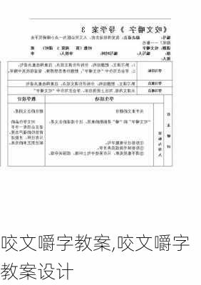 咬文嚼字教案,咬文嚼字教案设计-第3张图片-二喜范文网