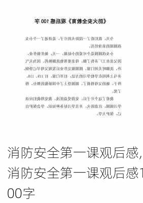 消防安全第一课观后感,消防安全第一课观后感100字-第3张图片-二喜范文网