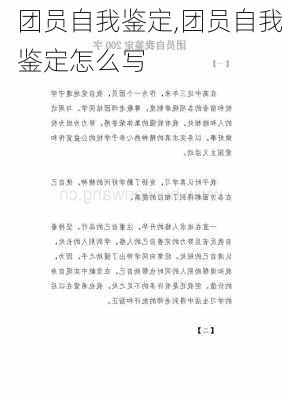 团员自我鉴定,团员自我鉴定怎么写-第2张图片-二喜范文网