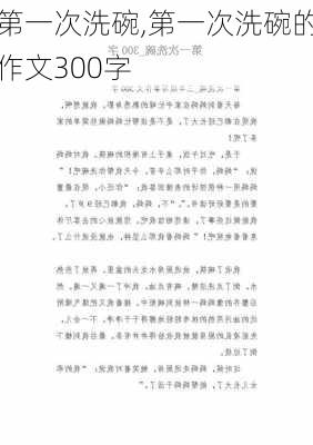 第一次洗碗,第一次洗碗的作文300字-第2张图片-二喜范文网