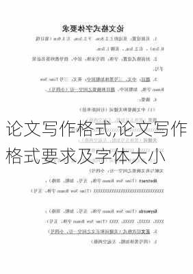 论文写作格式,论文写作格式要求及字体大小-第3张图片-二喜范文网