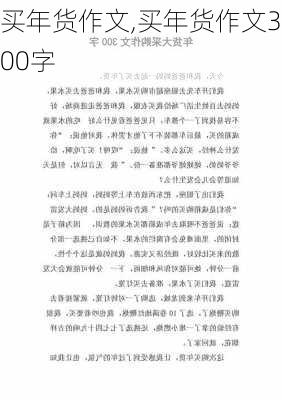 买年货作文,买年货作文300字-第3张图片-二喜范文网