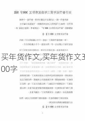 买年货作文,买年货作文300字-第2张图片-二喜范文网