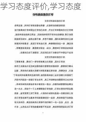 学习态度评价,学习态度-第1张图片-二喜范文网