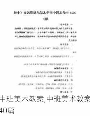 中班美术教案,中班美术教案40篇-第3张图片-二喜范文网