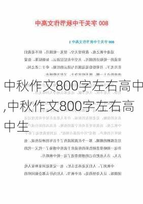 中秋作文800字左右高中,中秋作文800字左右高中生-第3张图片-二喜范文网