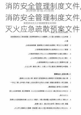 消防安全管理制度文件,消防安全管理制度文件,灭火应急疏散预案文件-第2张图片-二喜范文网