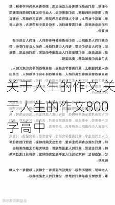 关于人生的作文,关于人生的作文800字高中-第2张图片-二喜范文网